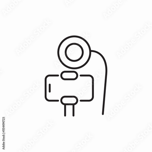 phone camera holder tripod icon sign vector