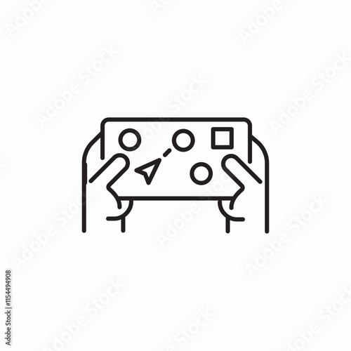 phone gaming icon sign vector