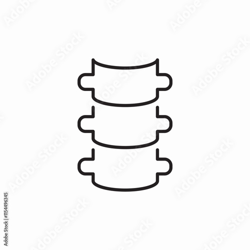 spine backbone icon sign vector