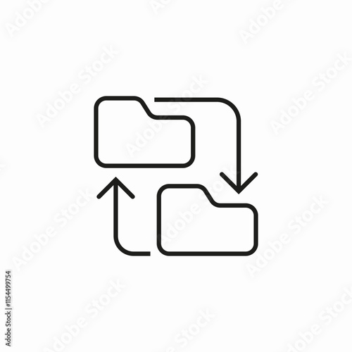 fodler file move icon sign vector