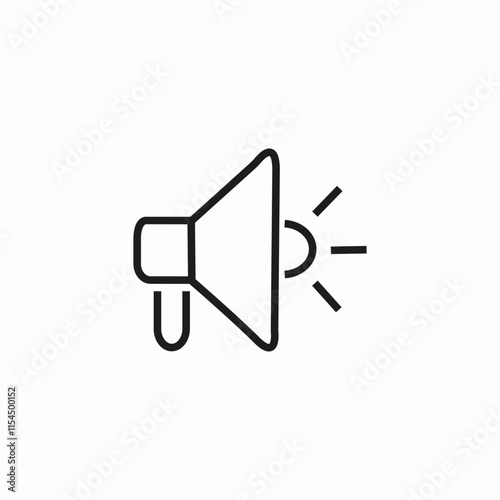 marketing campaign megaphone icon sign vector