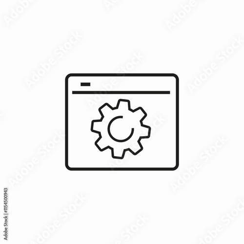 settings website icon sign vector