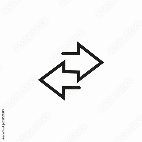 share arrows icon sign vector