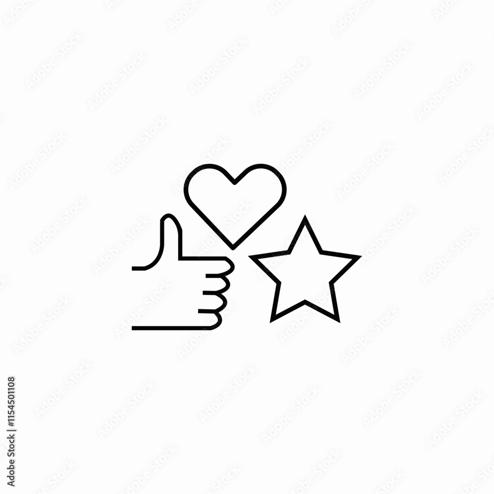 social media reactions icon sign vector social media reactions icon sign vector