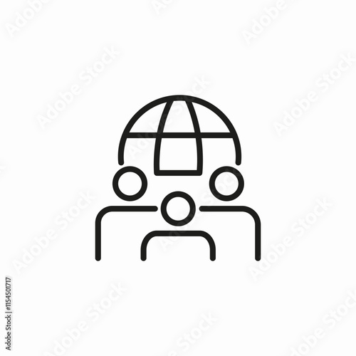 world population icon sign vector