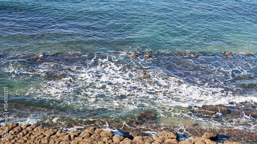 Fototapeta Naklejka Na Ścianę i Meble -  sea waves in the beach