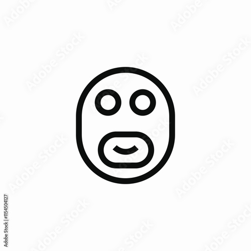 face mask icon sign vector