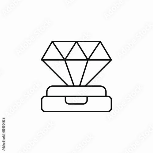 gem diamond icon sign vector
