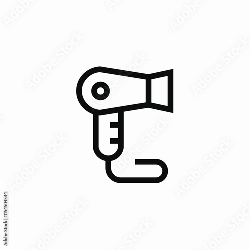 hair dryer icon sign vector