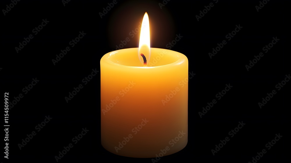 A candle lit in a dark room with the light glowing softly, symbolizing the divine presence A candle lit in a dark room with the light glowing softly, symbolizing the divine presence