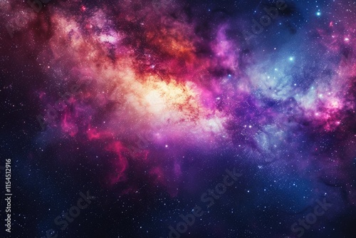 Background design image of the beauty of the outer space galaxy, this image can be used as wallpaper for hang phones, laptops and can be used for other needs