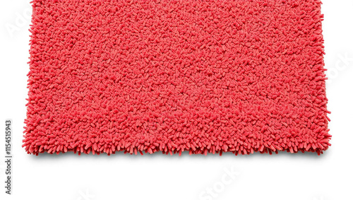 Coral Red Shag Rug Texture