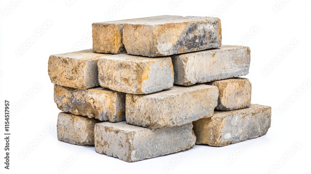 Stacked Bricks and Stones in Rustic Wall Texture Background Stacked Bricks and Stones in Rustic Wall Texture Background
