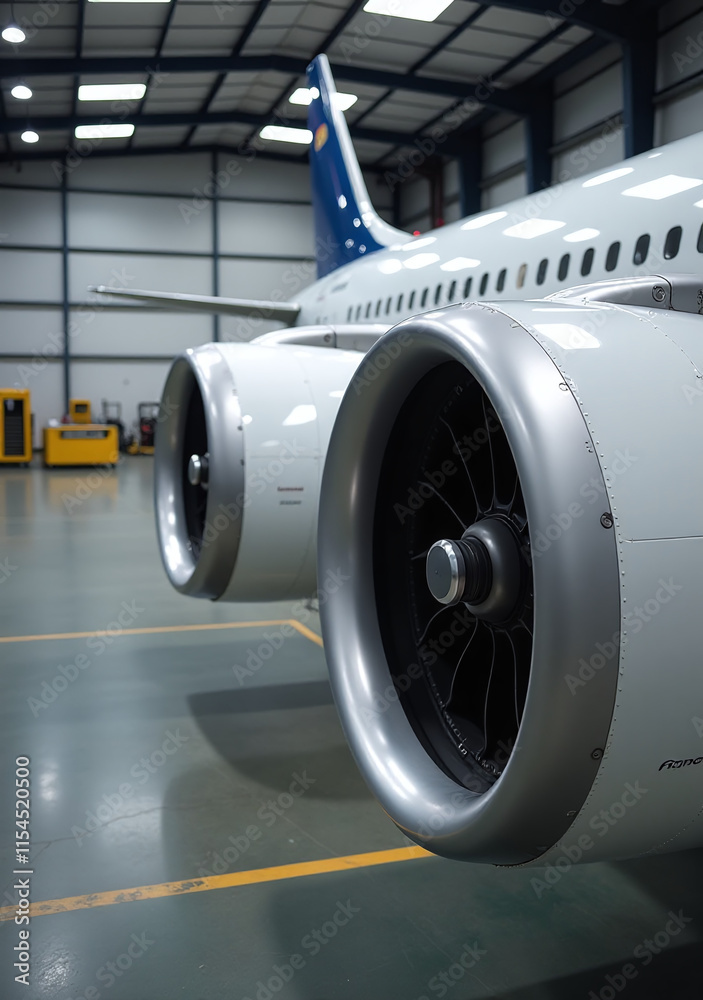 aircraft engines repaired wings regular maintenance purposes indoors typically industrial environments aircraft engines repaired wings regular maintenance purposes indoors typically industrial environments