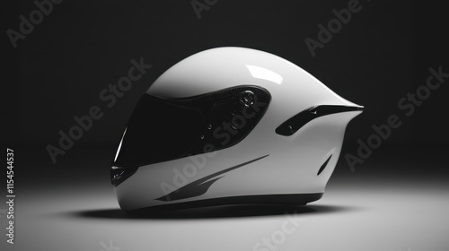 Sleek Aerodynamic Helmet Design for Racing