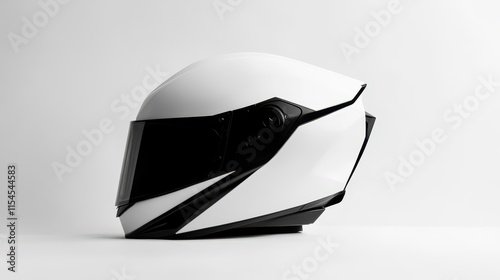 Modern Angular Helmet Design with Sharp Lines