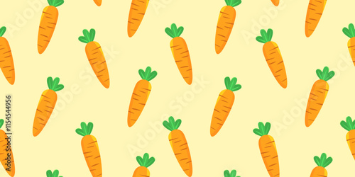 carrot pattern Background. flat illustration carrot background. seamless pattern carrot. carrot flat illustration background. seamless pattern of carrot.