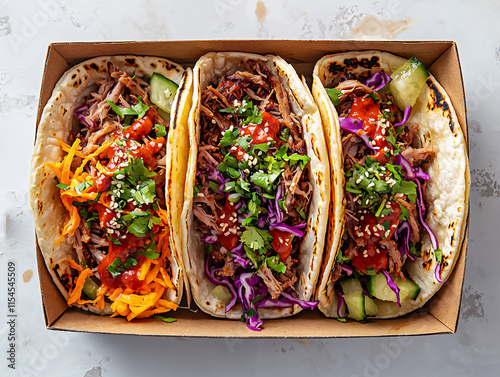  gochujang pulled pork tacos photo