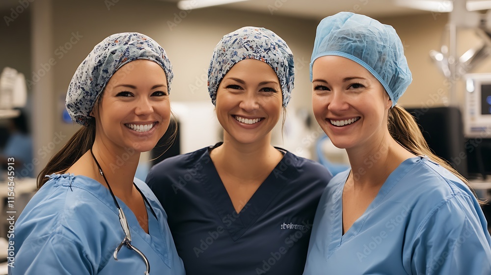 Group of Doctors Posing Together in a Professional and Unified Team Setting Group of Doctors Posing Together in a Professional and Unified Team Setting