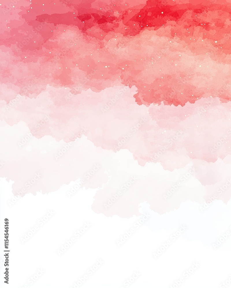 Obraz premium A dreamy sunset-inspired watercolor gradient blending fiery orange, deep magenta, and soft lavender, accented with shimmering golden flecks and smooth brushstrokes for a warm and enchanting 
