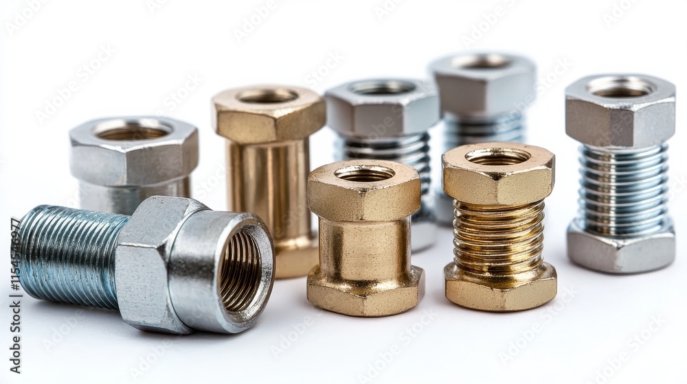 Assortment of Metal Nuts Bolts and Screws for Industrial and Mechanical Repairs Assortment of Metal Nuts Bolts and Screws for Industrial and Mechanical Repairs