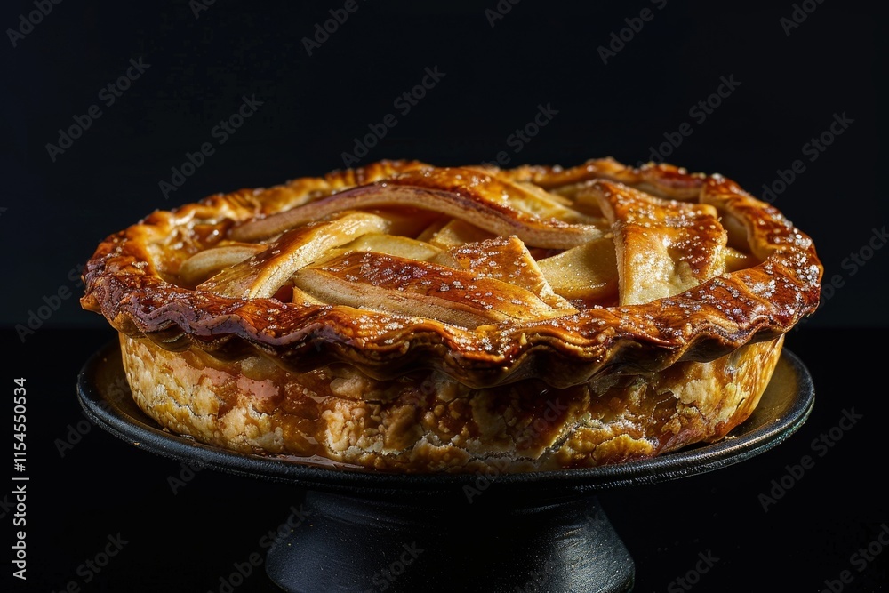 Decadent homemade apple pies with creamy fillings Decadent homemade apple pies with creamy fillings