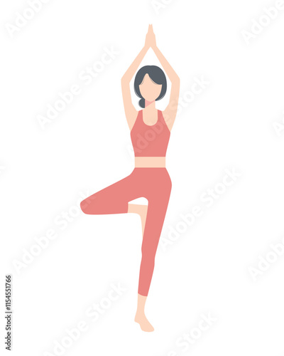 Woman doing yoga