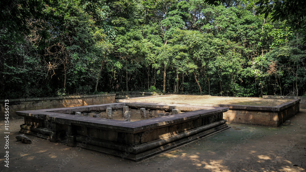 Buddhist temple in the forest of Sri Lanka Buddhist temple in the forest of Sri Lanka