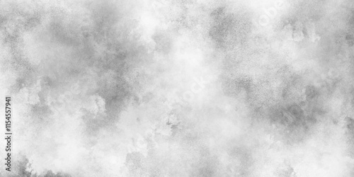 Silver ink and watercolor textures with black and white grunge texture, black and whiter background with puffy smoke and clouds, Grunge grey plaster large long surface with scratches.