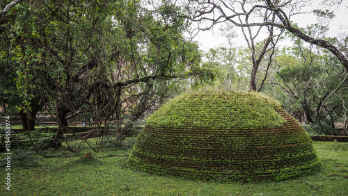 Buddhist temple in ancient city of Poḷonnaruwa in Sri Lanka photo