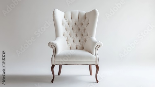 Elegant High Back Tufted Chair Design