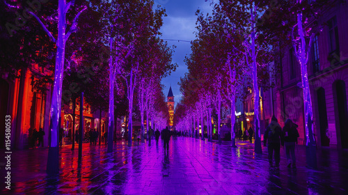 Fototapeta Naklejka Na Ścianę i Meble -  Toulouse Violet Festival, a holiday in France