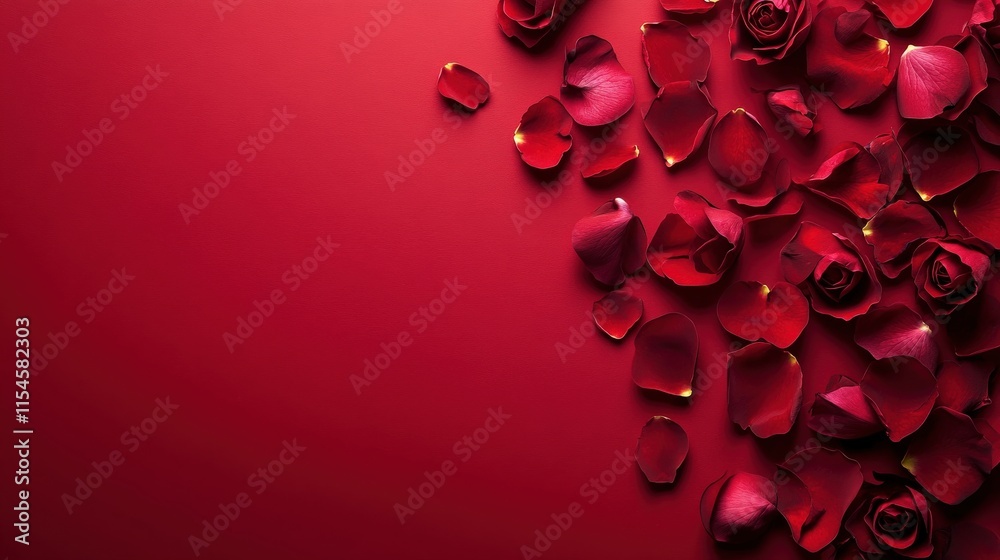 Valentine's Day or Wedding Background with Beautiful Roses. Concept for a romantic party invitation or love message. Premium and luxurious Ai-Generative. Valentine's Day or Wedding Background with Beautiful Roses. Concept for a romantic party invitation or love message. Premium and luxurious Ai-Generative.