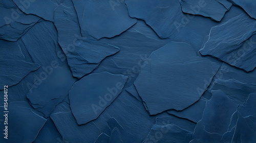 Dark Blue Slate Stone Texture Background for Design. photo