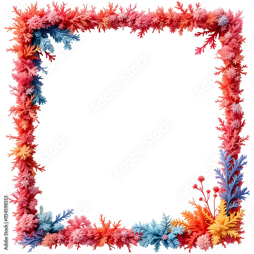 Coral border png transparent
