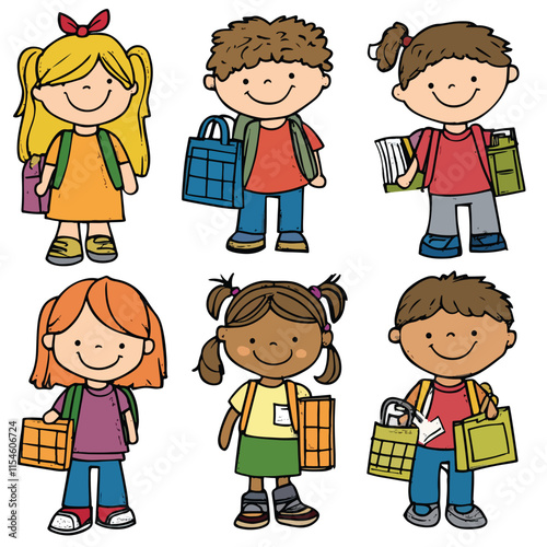  back to school clip art, clip art concept
