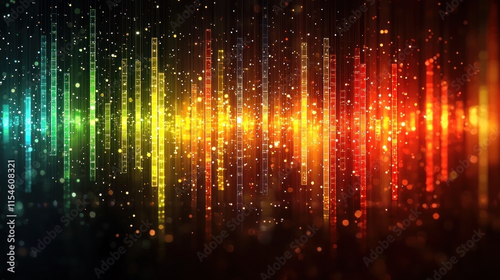 Vibrant Rainbow Light Spectrum: Abstract Digital Art Vibrant Rainbow Light Spectrum: Abstract Digital Art