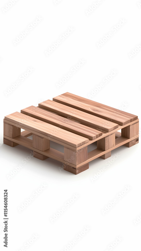 Small wooden pallet isolated on white background, for design or packaging mockup. Small wooden pallet isolated on white background, for design or packaging mockup.