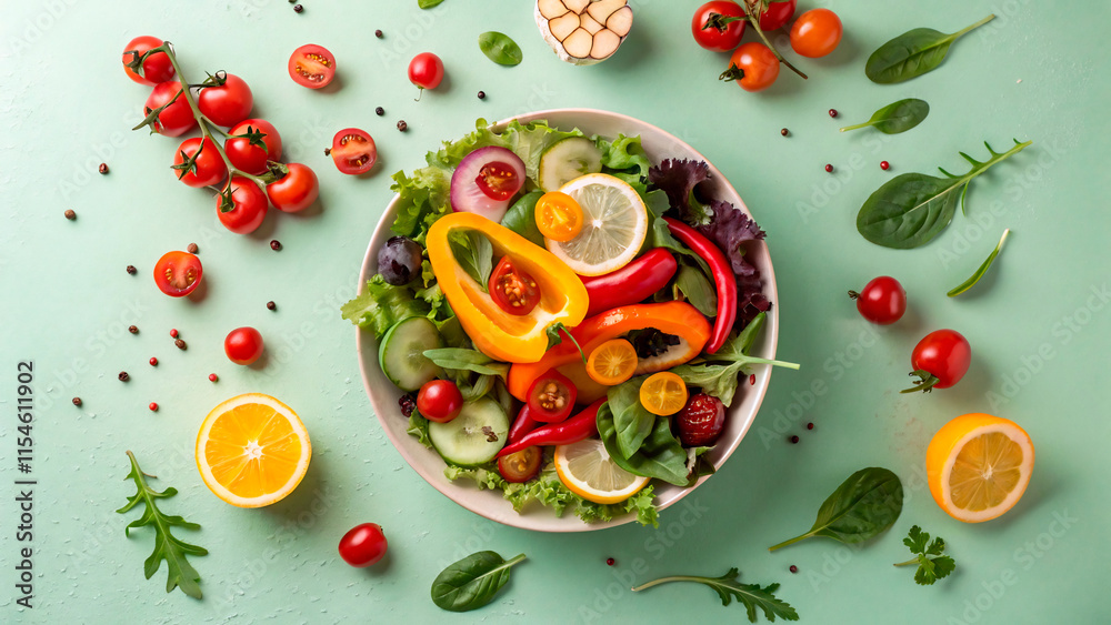 vegetables on a plate vegetables on a plate