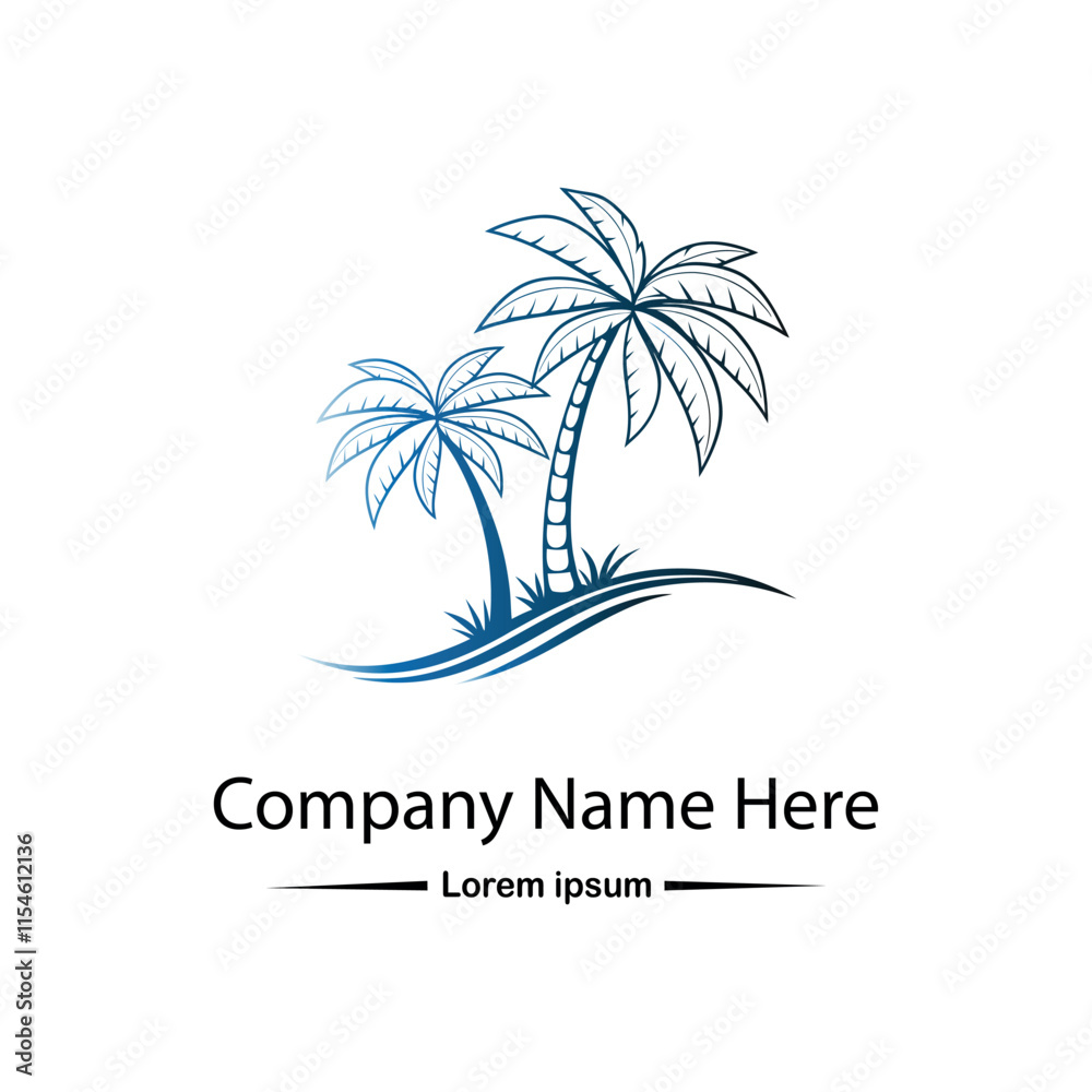Palm tree logo Palm tree logo