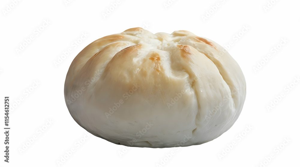 Delicious and Isolated Steamed Bun isolated on white background