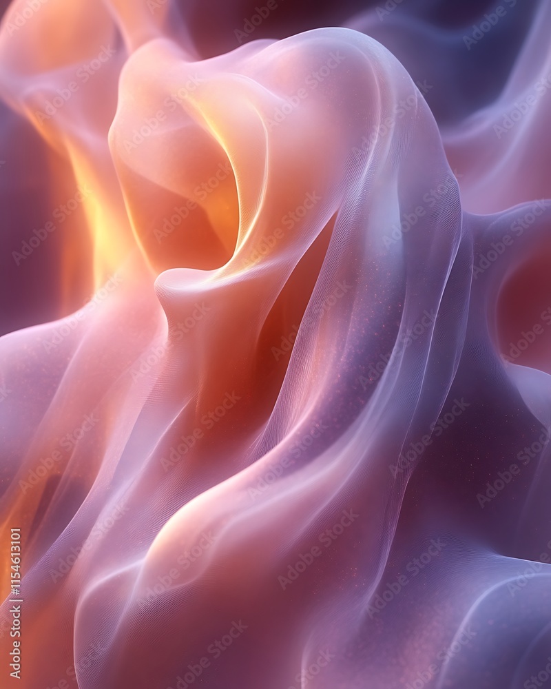 Obraz premium Abstract swirling pastel fabric texture.