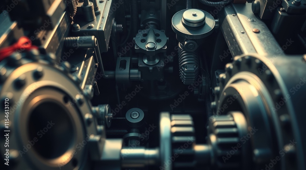 Close-up of intricate machinery showcasing gears and mechanical components. Close-up of intricate machinery showcasing gears and mechanical components.
