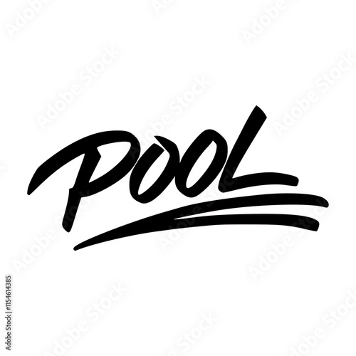 graffiti tag pool street art drawing vector illustration template design