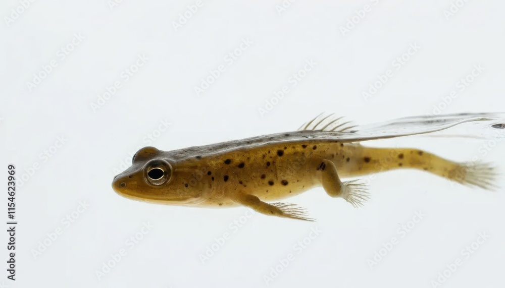 Fototapeta premium Close-up of a Tadpole in a Scientific Setting