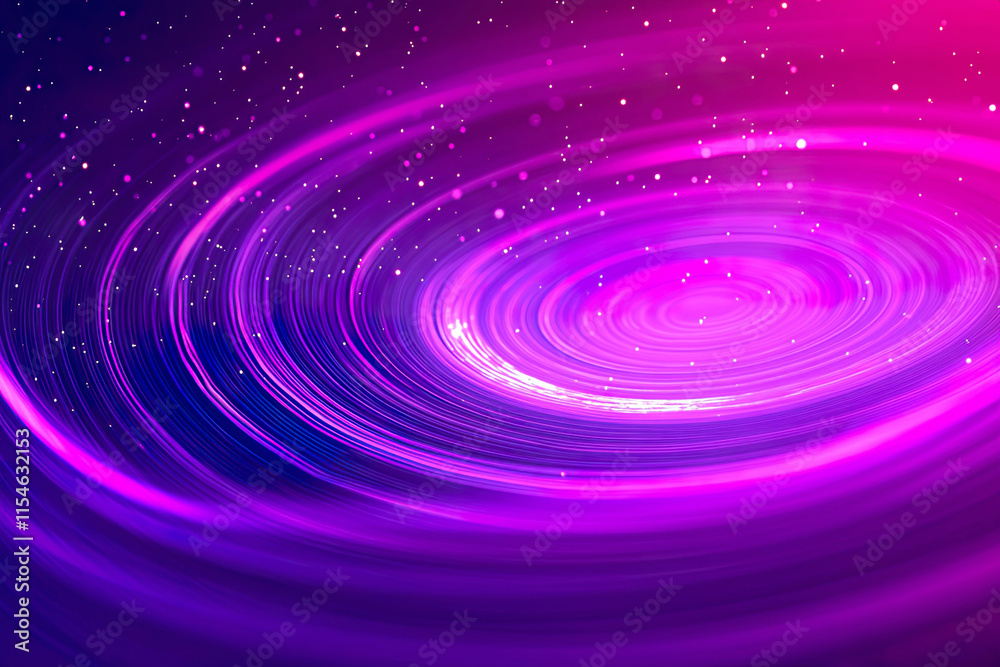 Vibrant abstract swirl with dynamic pink and purple spiral patterns