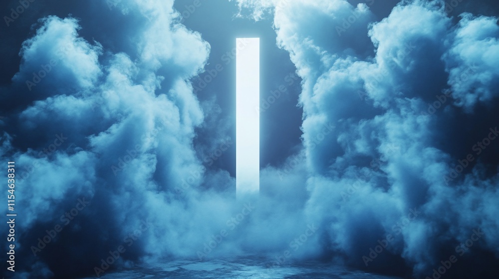 Ethereal Glow: A Portal Through Clouds Ethereal Glow: A Portal Through Clouds