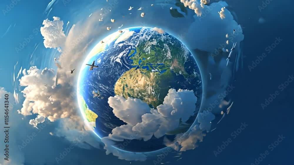 Earth day concept, World environment day. Generative AI