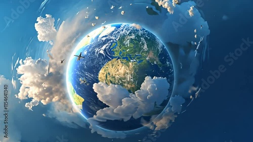 Earth day concept, World environment day. Generative AI