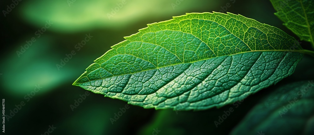 Fresh green mint leaf texture, abstract nature background with detailed tropical leaves, capturing the essence of a serene, lush environment Fresh green mint leaf texture, abstract nature background with detailed tropical leaves, capturing the essence of a serene, lush environment